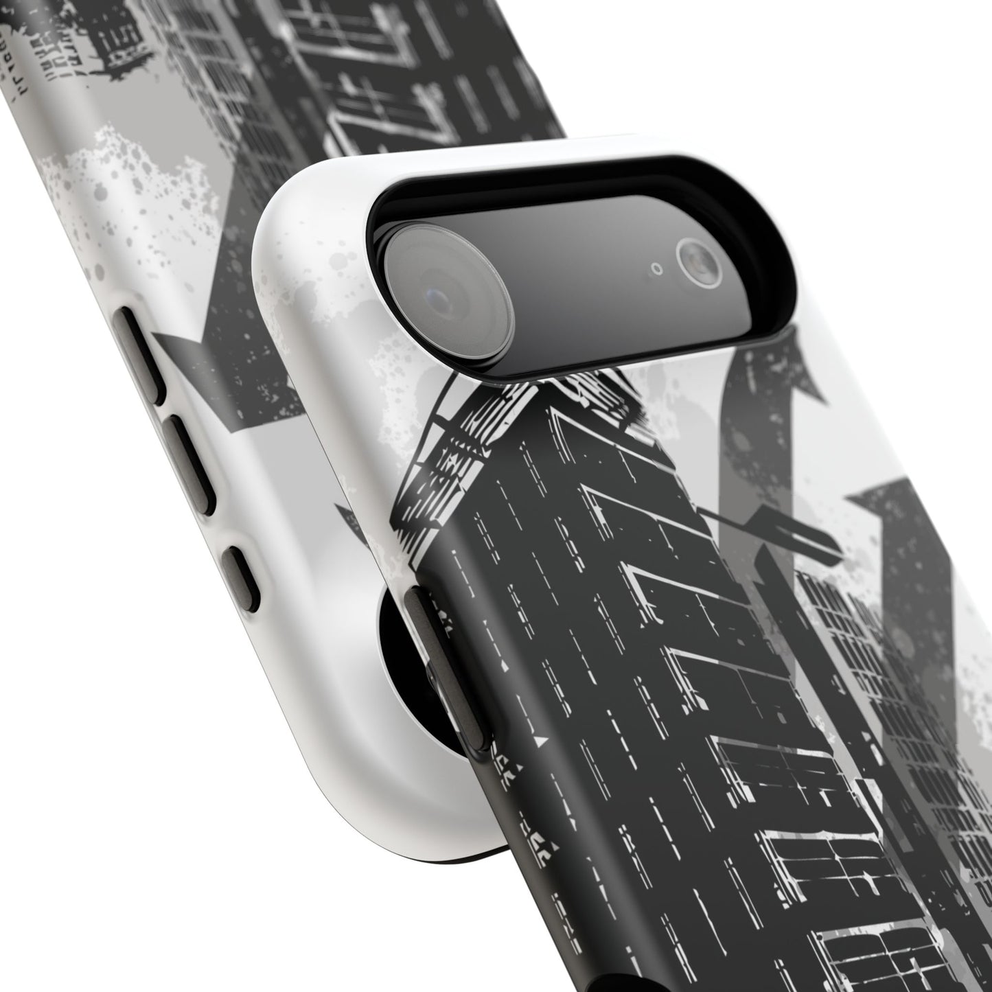 Monochrome City Tough iPhone Case