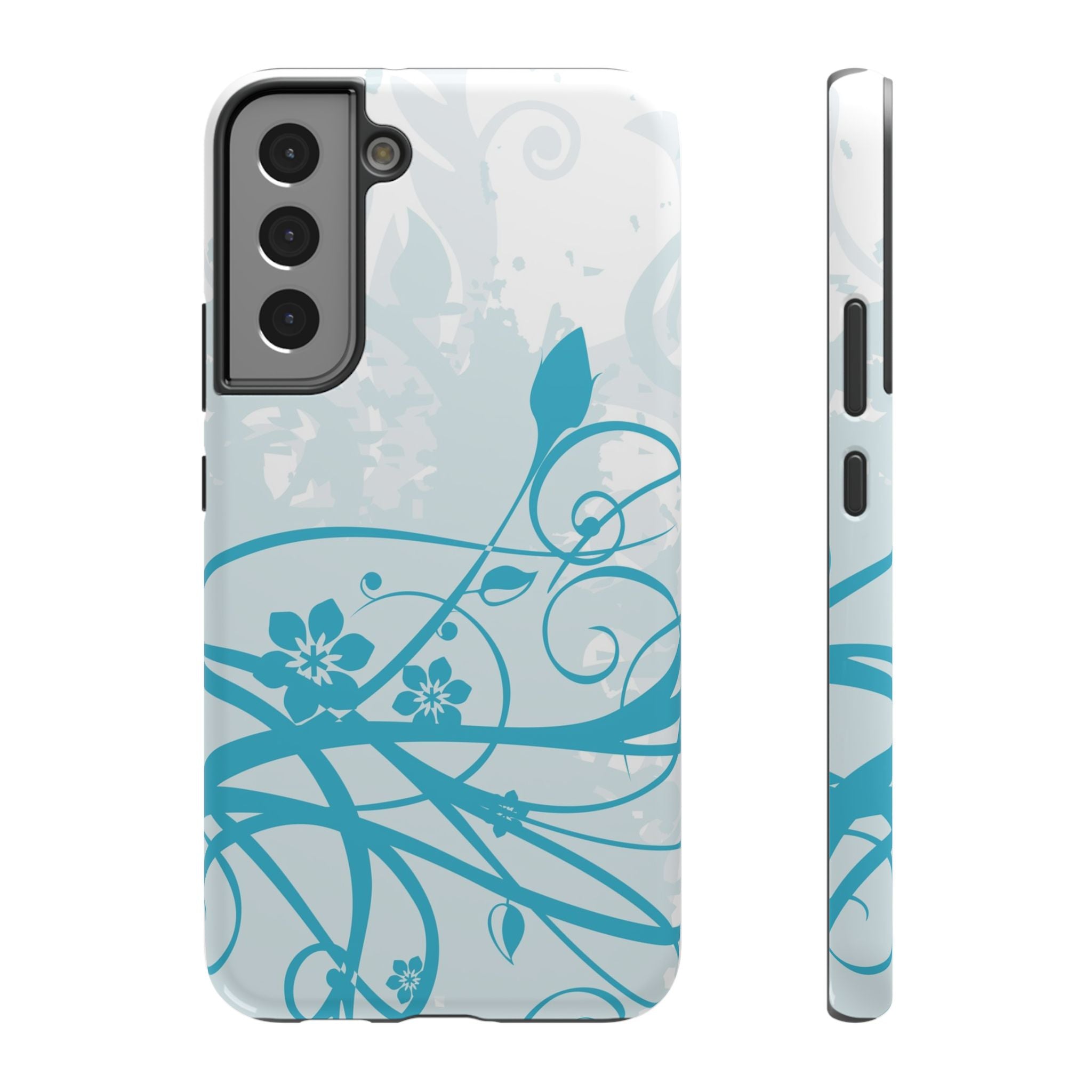 Blue Bloom Tough Samsung Case