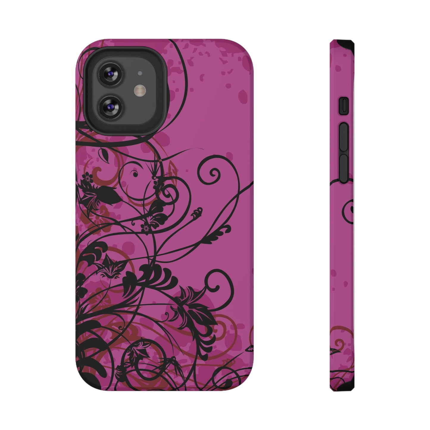 Midnight Petals Tough iPhone Case