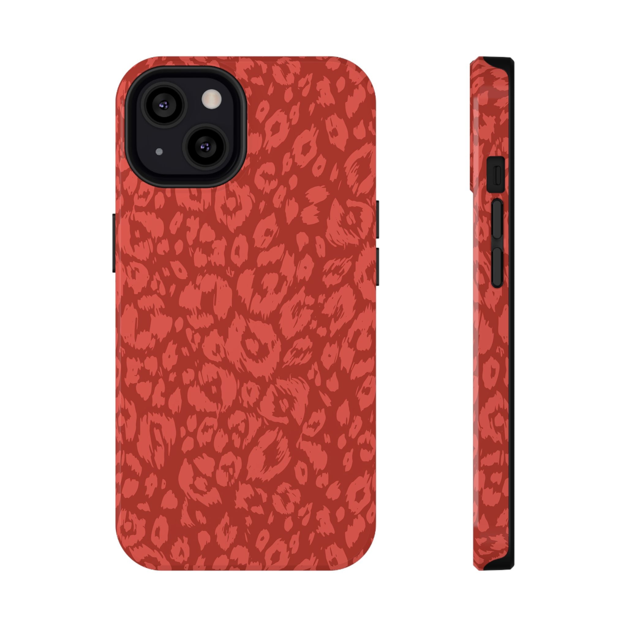 Red Leopard Tough iPhone Case