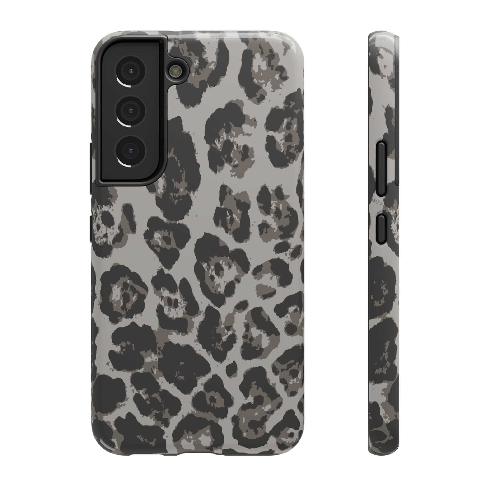 Grey Leopard Tough Samsung Case