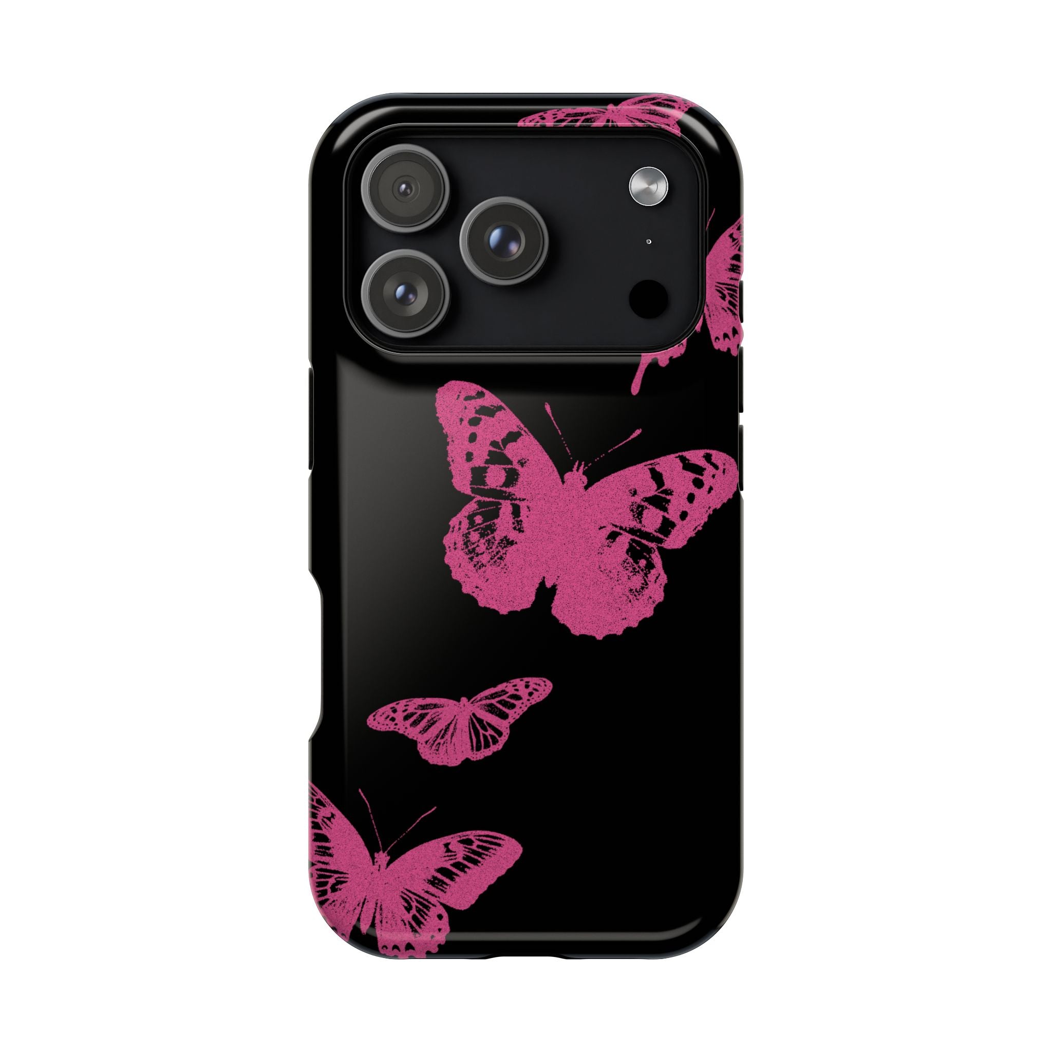 Pink Butterflies Tough iPhone Case