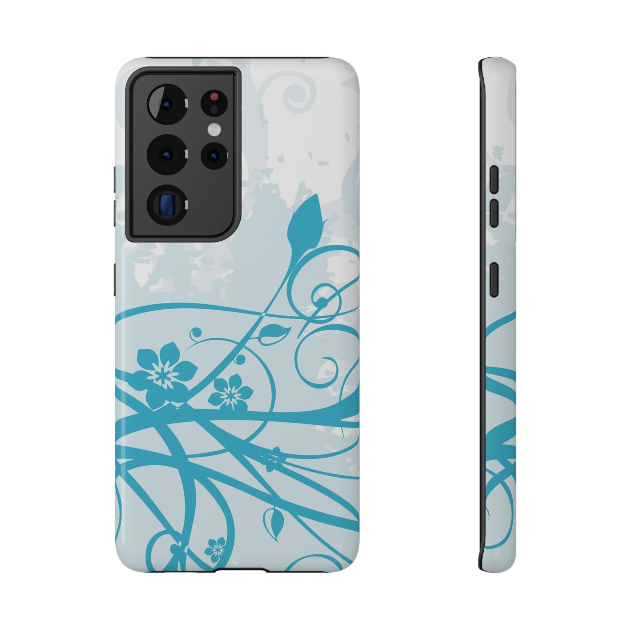 Blue Bloom Tough Samsung Case
