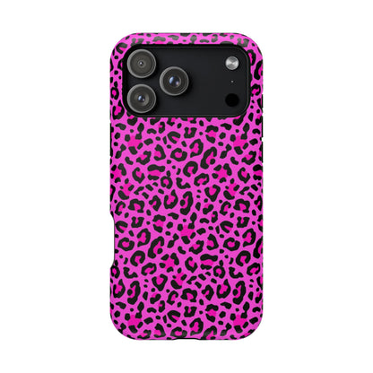 Pink Leopard MagSafe Tough iPhone Case