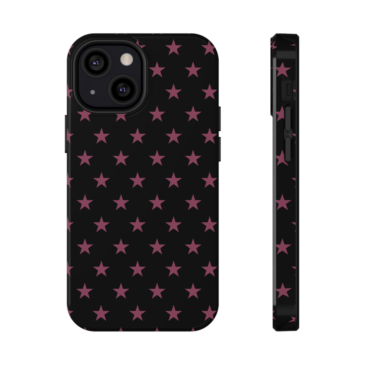 Burgundy Stars MagSafe Tough iPhone Case