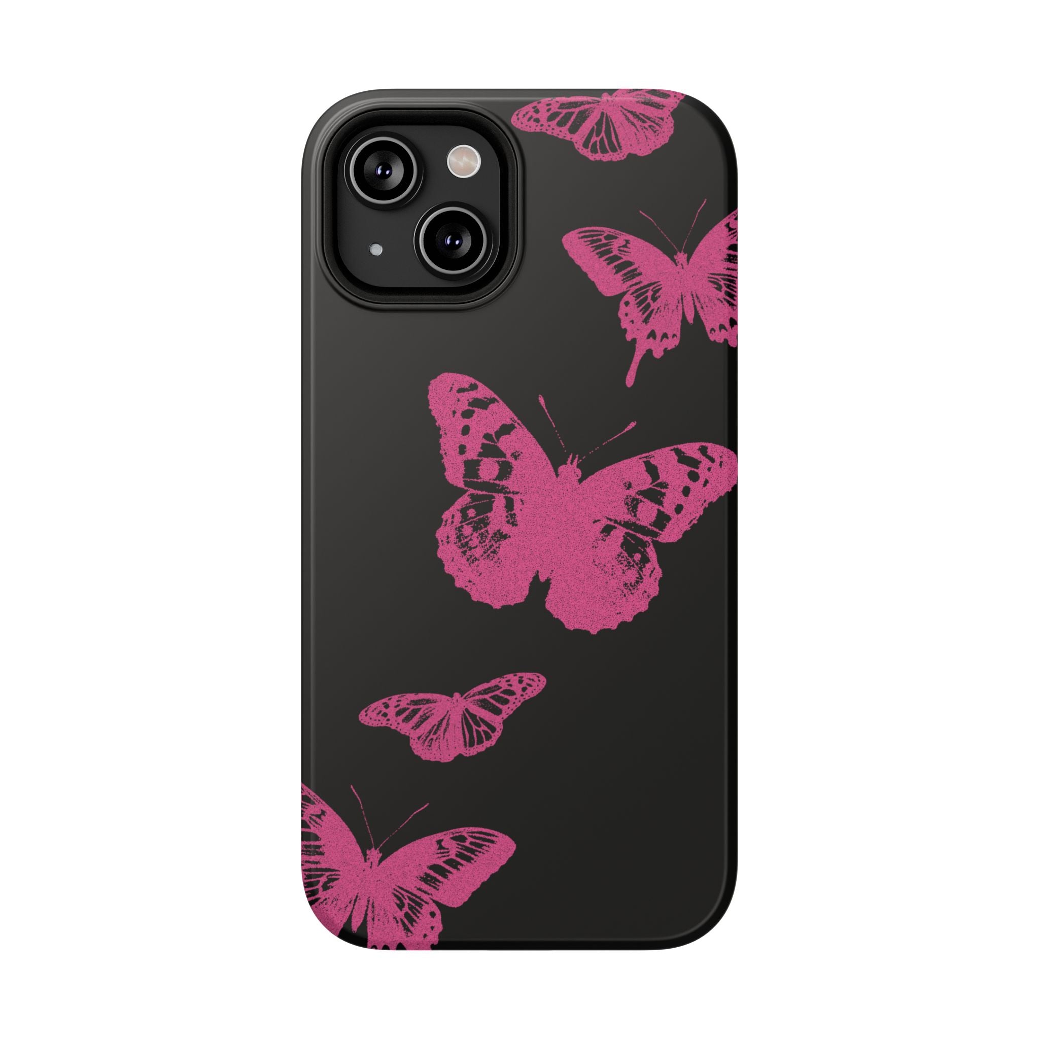 Pink Butterflies Tough iPhone Case