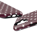 Maroon Stars Tough iPhone Case