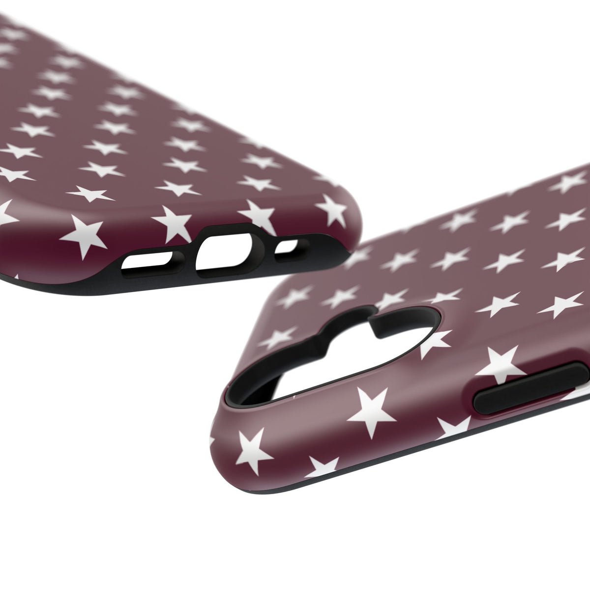 Maroon Stars Tough iPhone Case