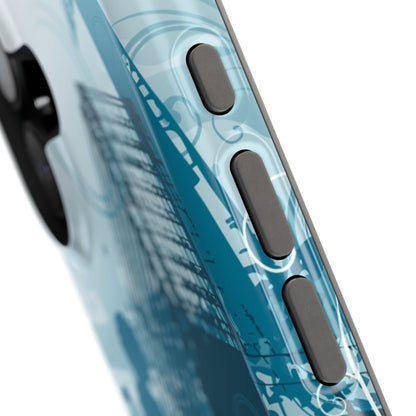 Blue Noise MagSafe Tough iPhone Case