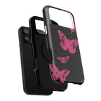 Pink Butterflies Tough iPhone Case