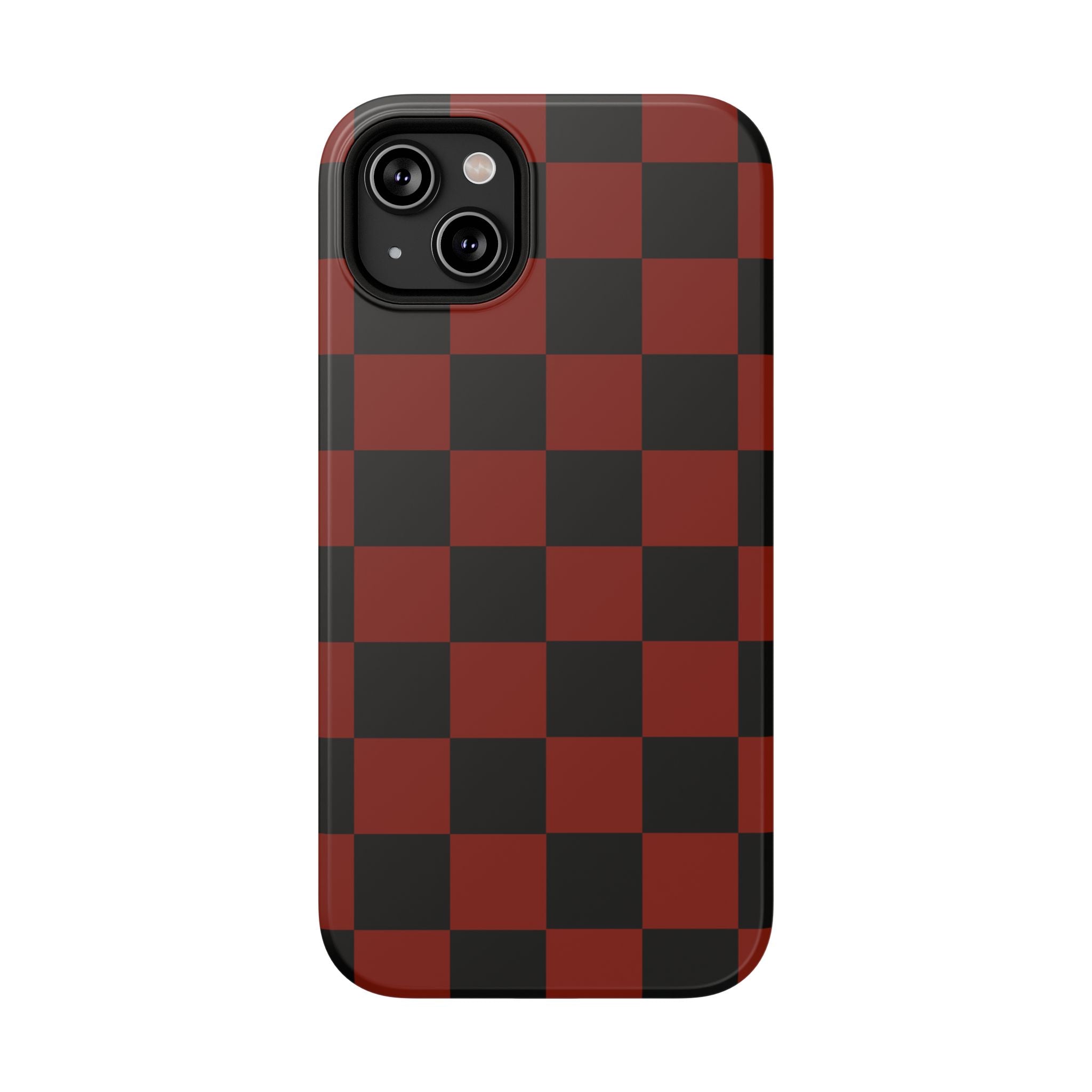 Red Grid Tough iPhone Case