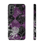 Checkered Rose Tough Samsung Case