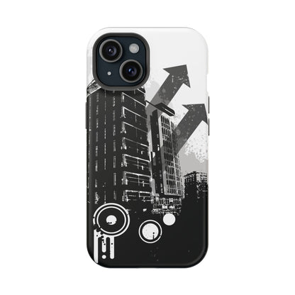 Monochrome City Tough iPhone Case