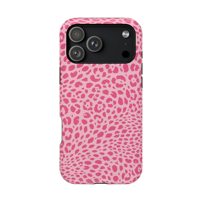 Light Pink Leopard MagSafe Tough iPhone Case