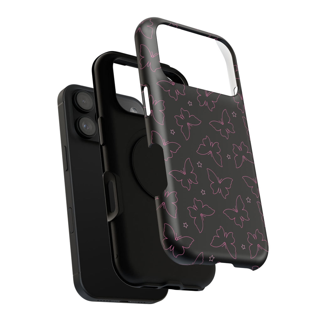Midnight Flutter Tough iPhone Case