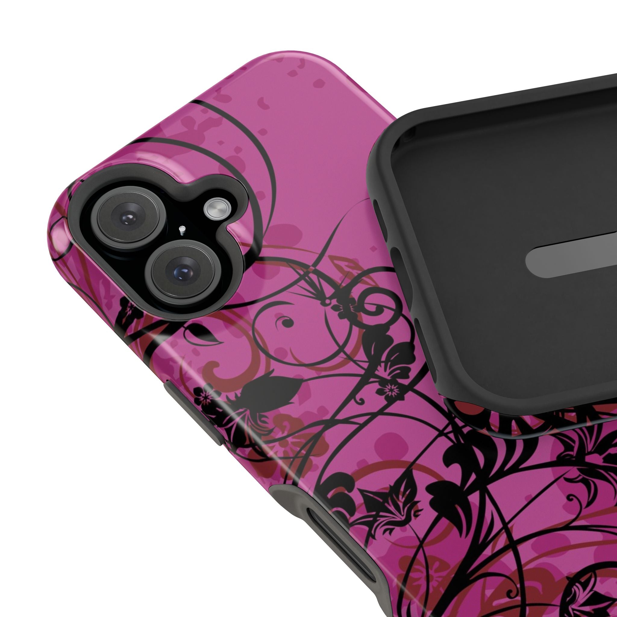Midnight Petals Tough iPhone Case