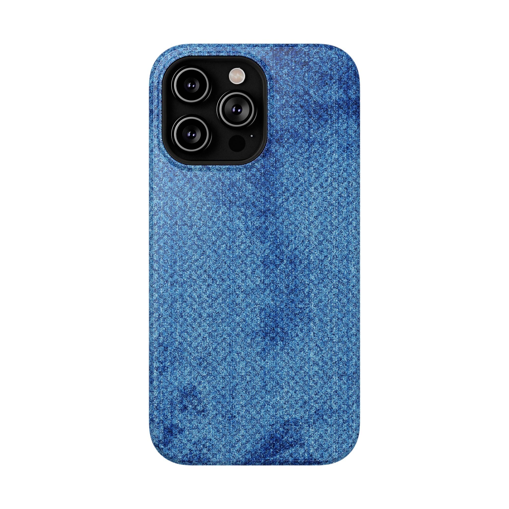 Blue Denim Tough iPhone Case