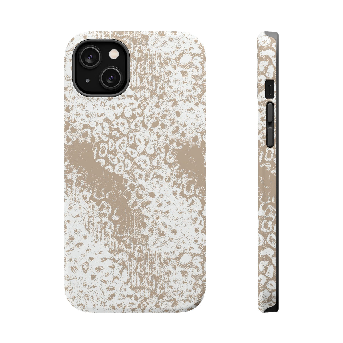 White Leopard MagSafe Tough iPhone Case