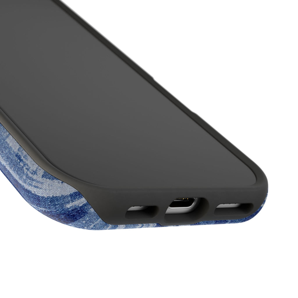Blue Layers Tough iPhone Case