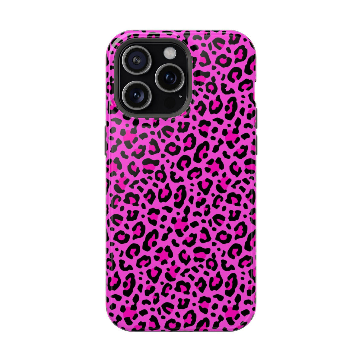 Pink Leopard MagSafe Tough iPhone Case