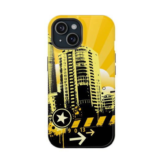 Yellow City Tough iPhone Case