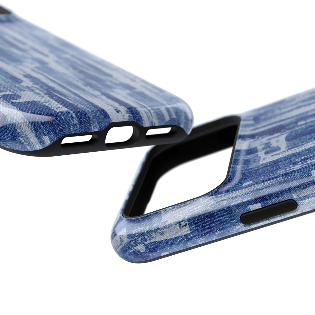 Blue Layers Tough iPhone Case