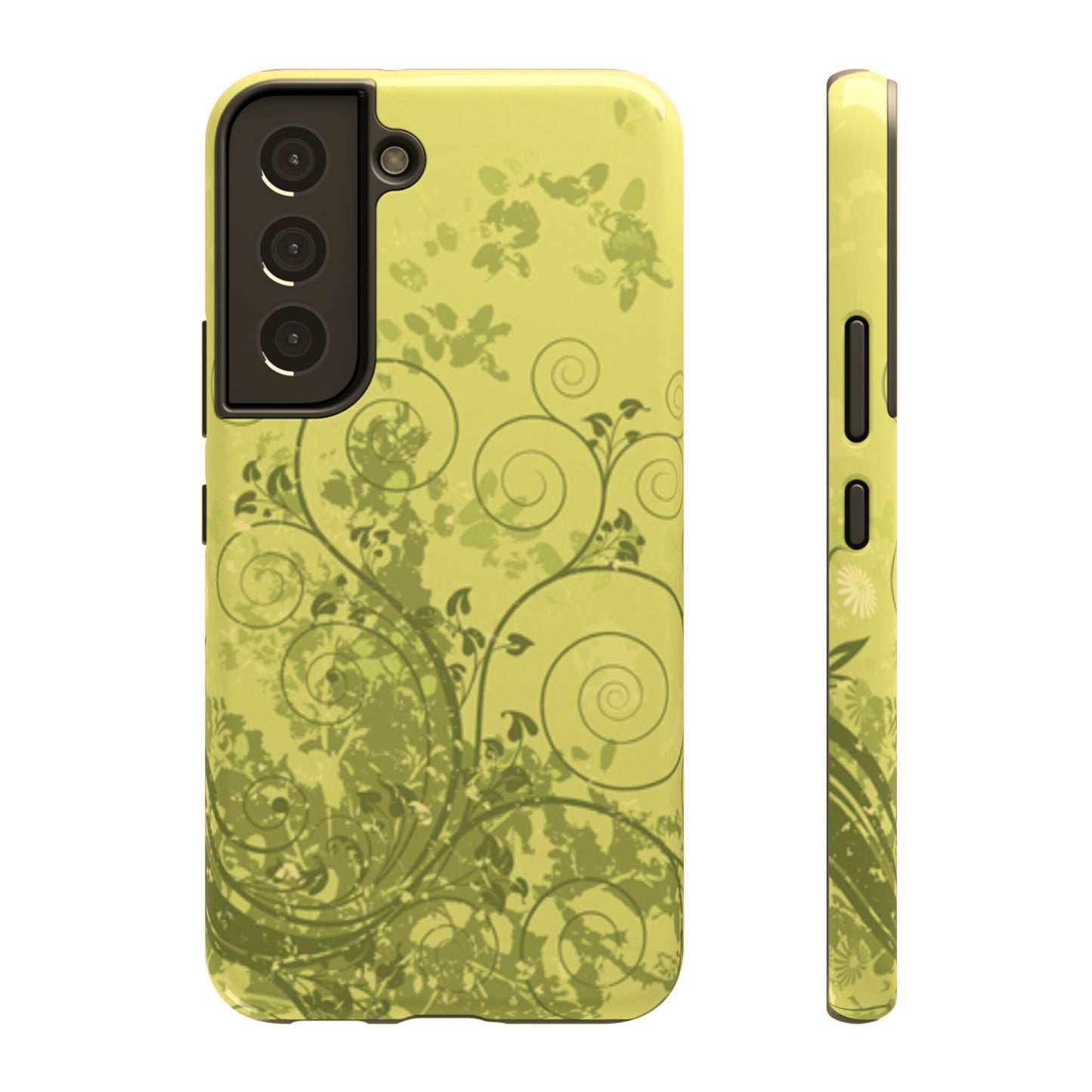Green Bloom Tough Samsung Case