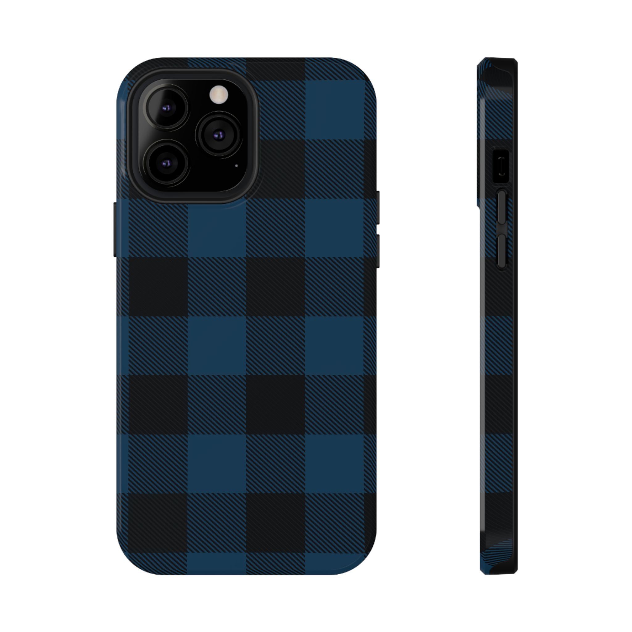Blue Flannel Tough iPhone Case