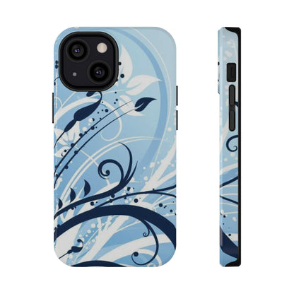 Bloom in Blue Tough iPhone Case