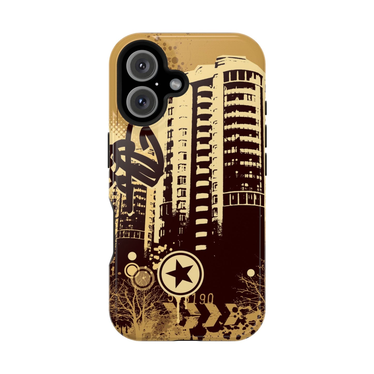 Brown City Tough iPhone Case