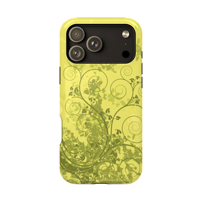 Green Bloom Tough iPhone Case