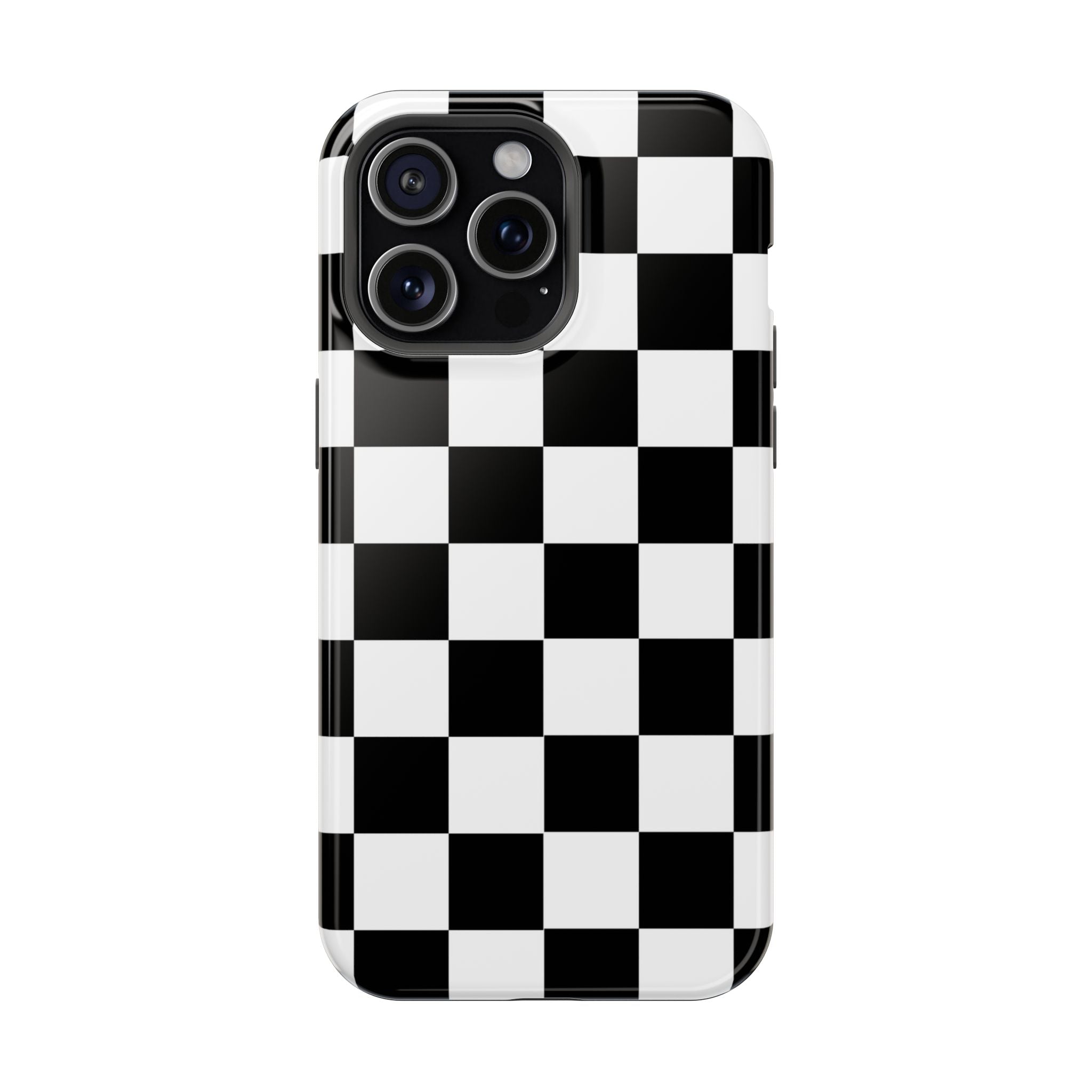 Black Grid Tough iPhone Case