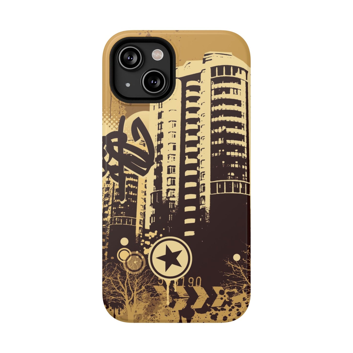 Brown City Tough iPhone Case