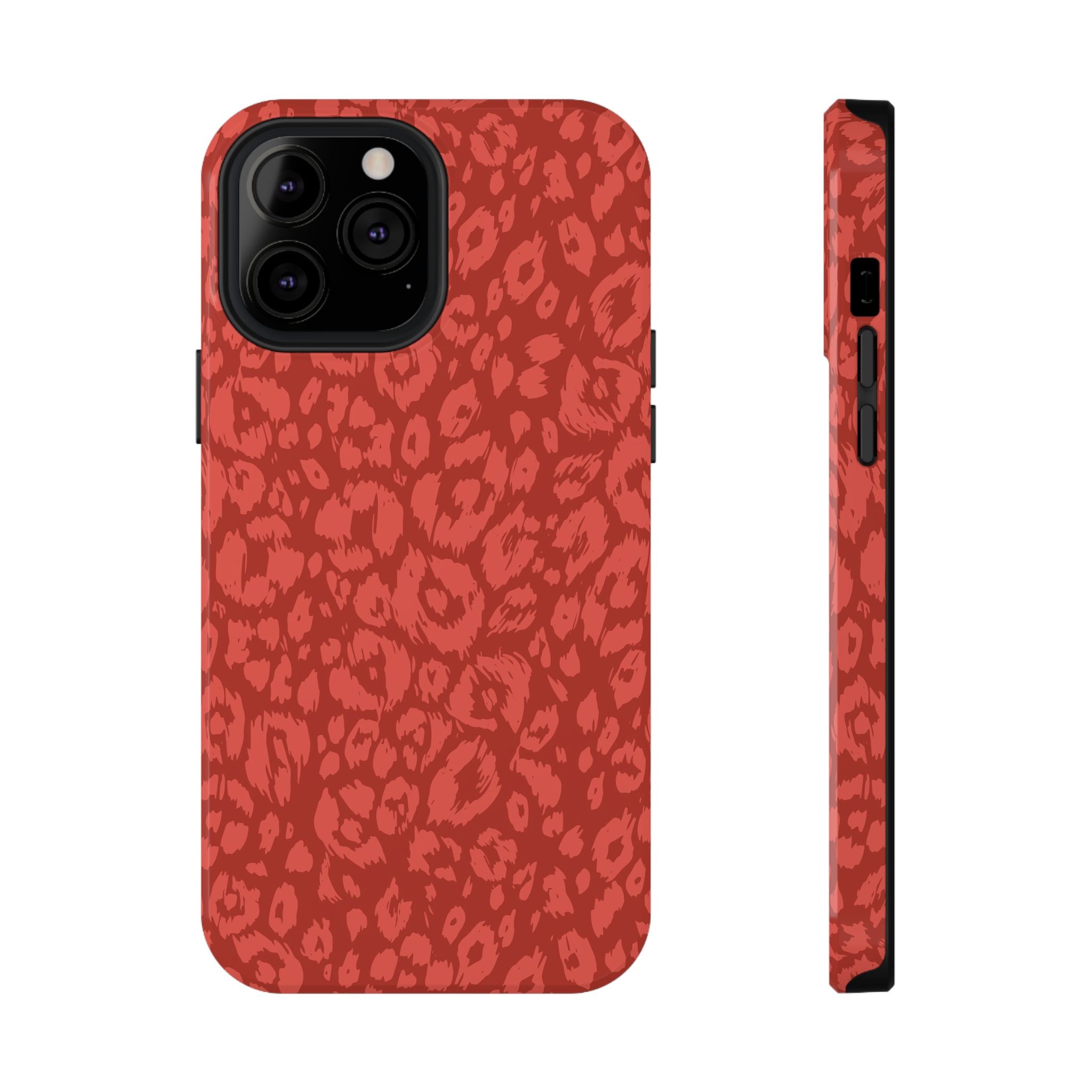 Red Leopard Tough iPhone Case