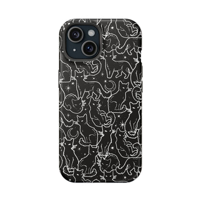 Black Cats MagSafe Tough iPhone Case