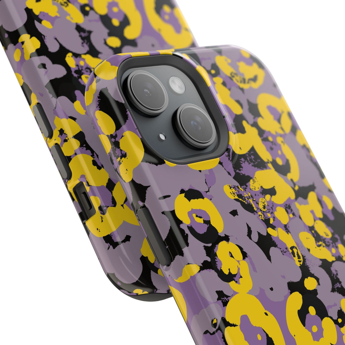 Yellow Leopard MagSafe Tough iPhone Case