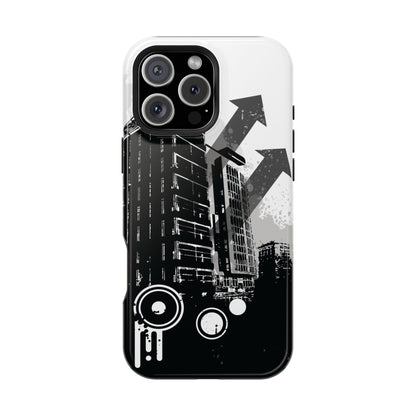 Monochrome City Tough iPhone Case