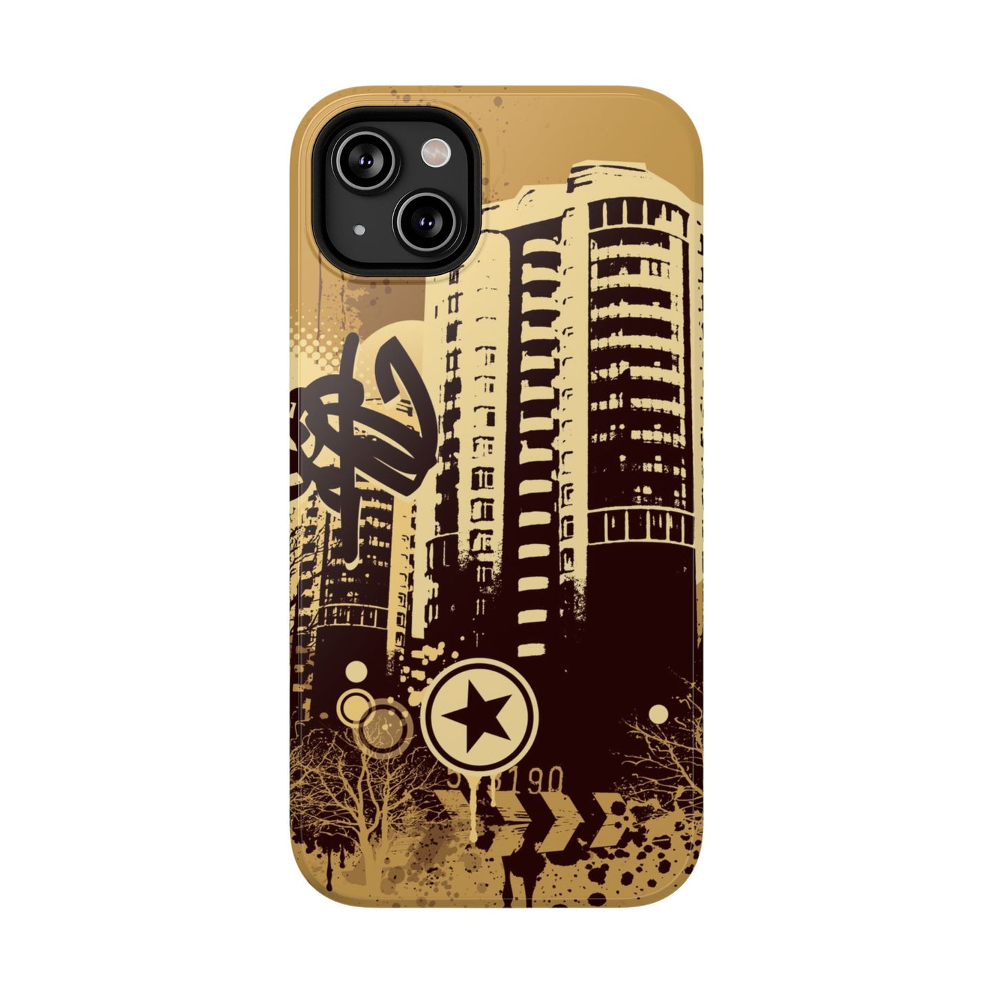 Brown City Tough iPhone Case