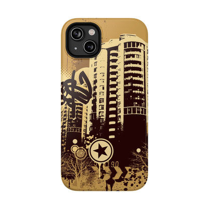 Brown City Tough iPhone Case
