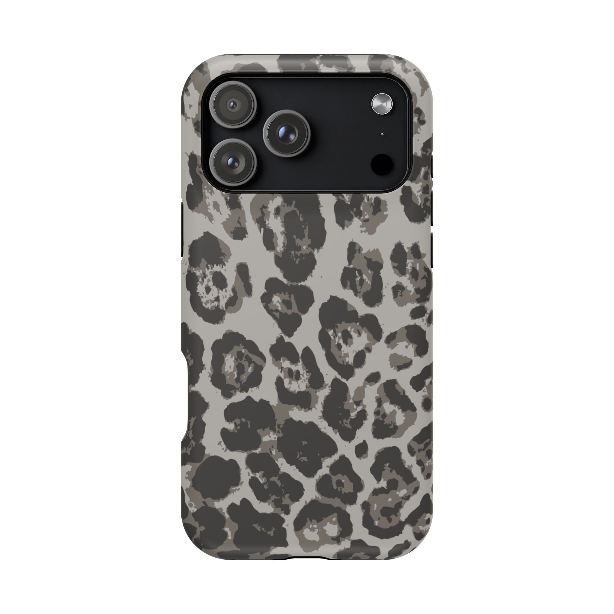 Grey Leopard Tough iPhone Case