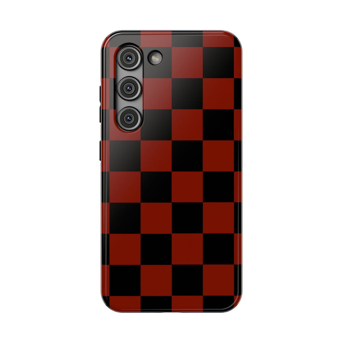 Red Grid Tough Samsung Case
