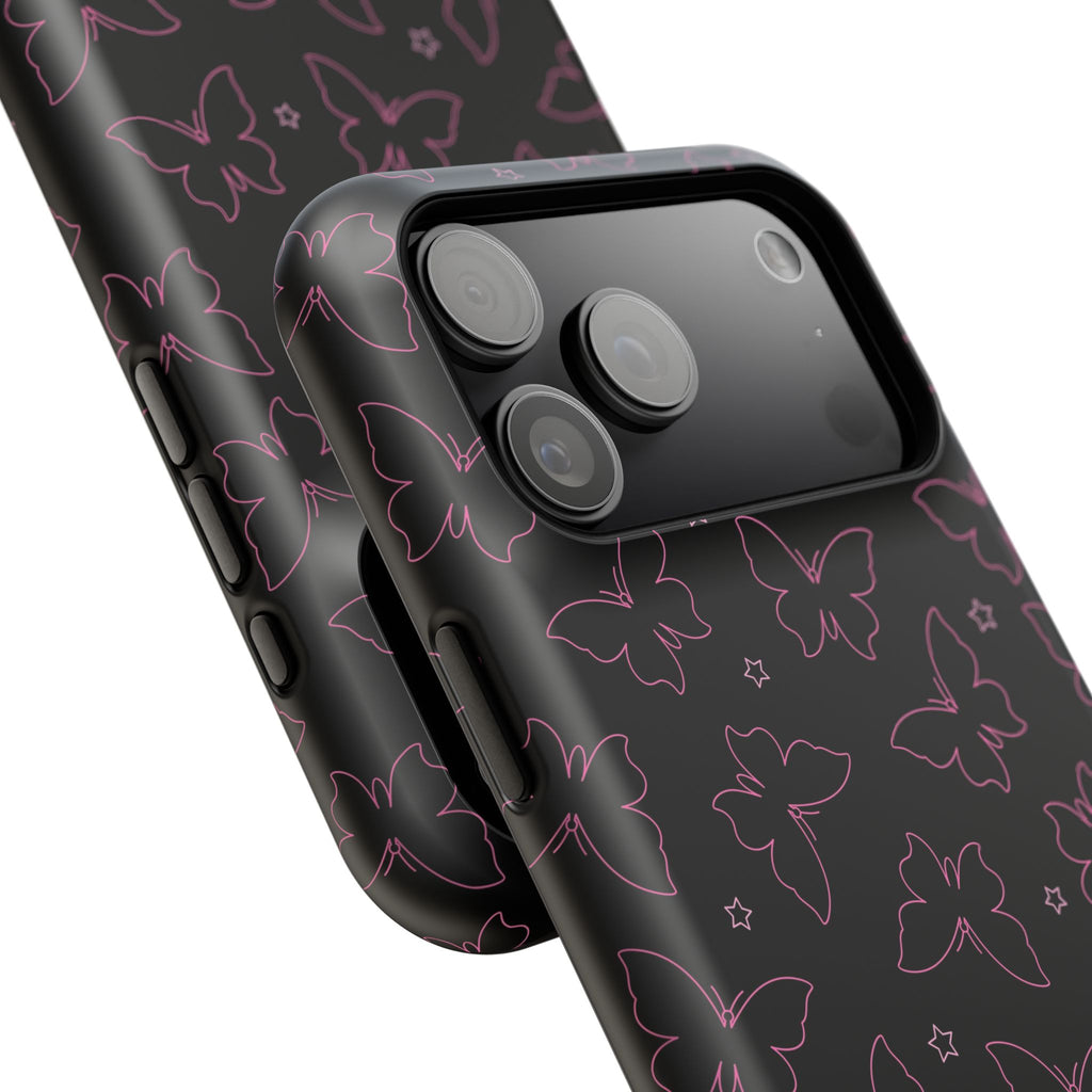 Midnight Flutter Tough iPhone Case