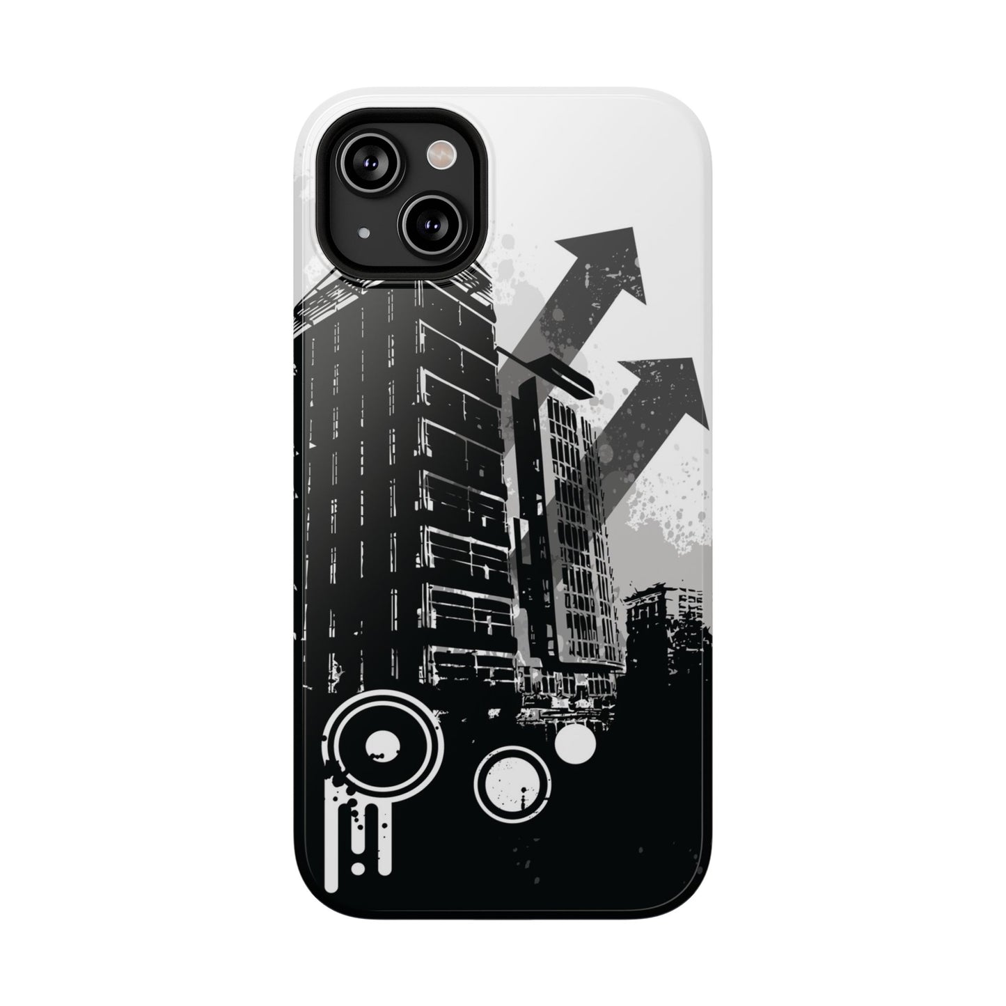 Monochrome City Tough iPhone Case