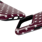Maroon Stars Tough iPhone Case