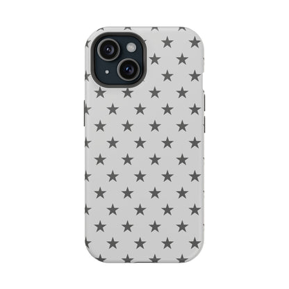 Grey Stars MagSafe Tough iPhone Case