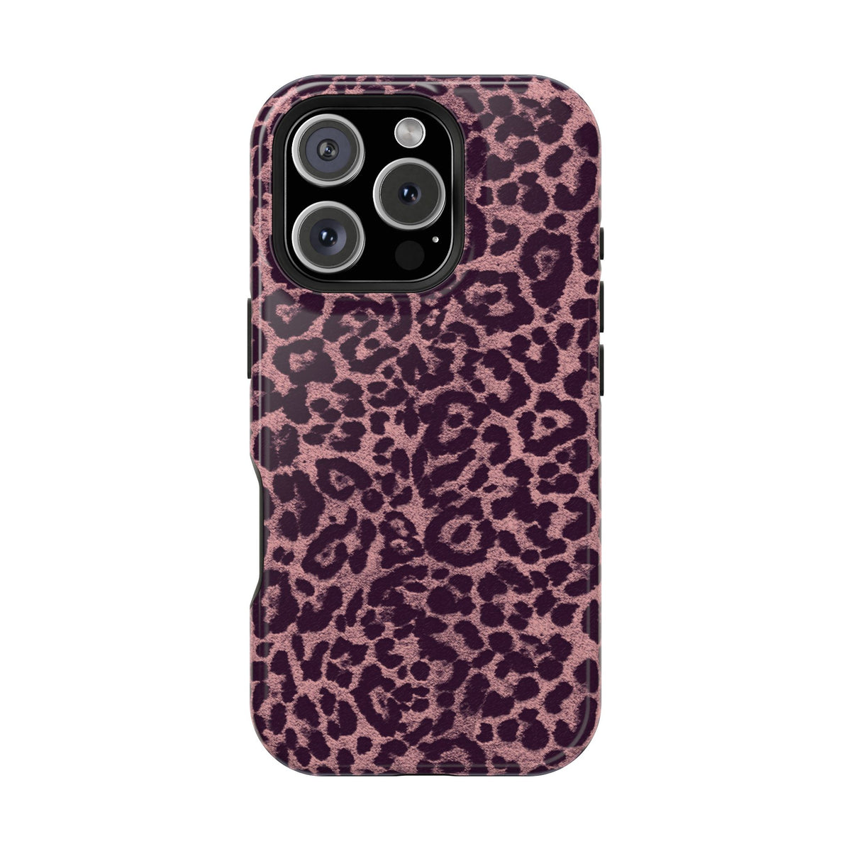 Purple Leopard MagSafe Tough iPhone Case