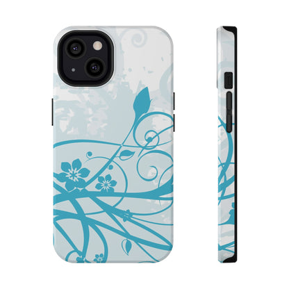 Blue Bloom Tough iPhone Case