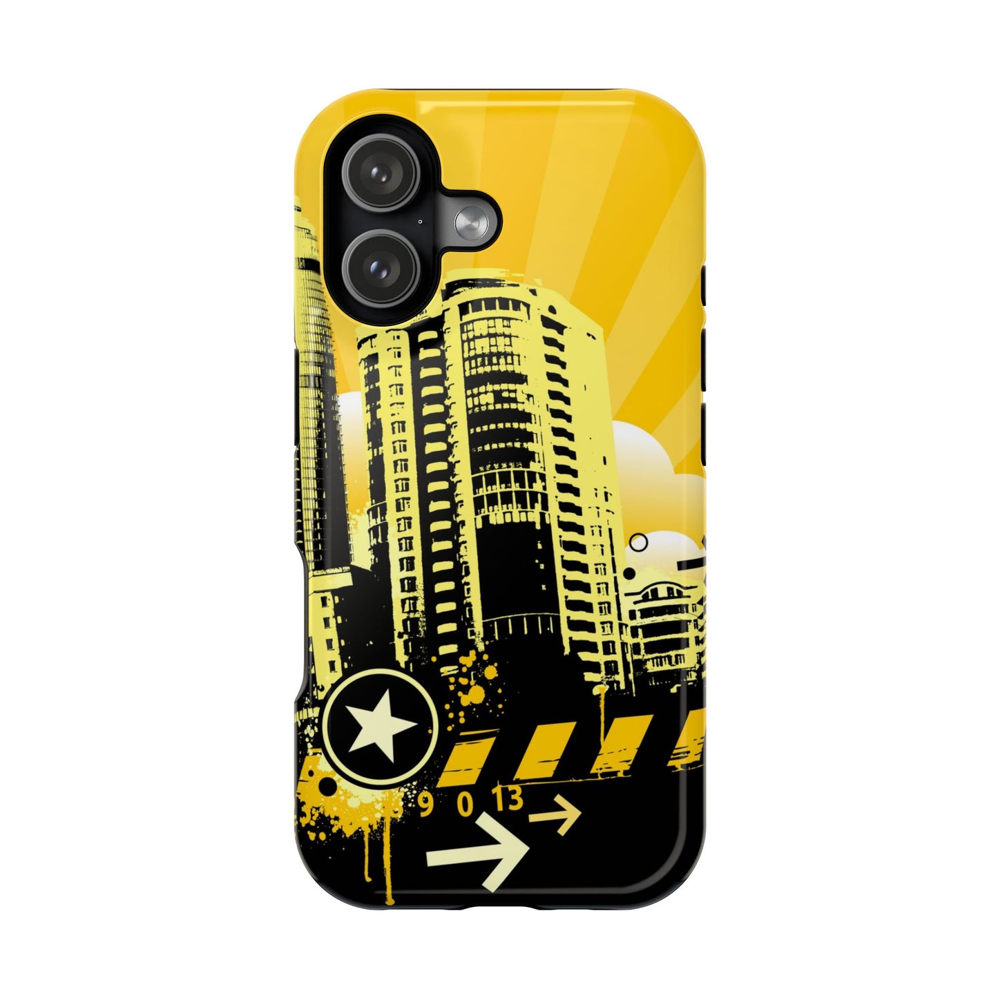 Yellow City Tough iPhone Case