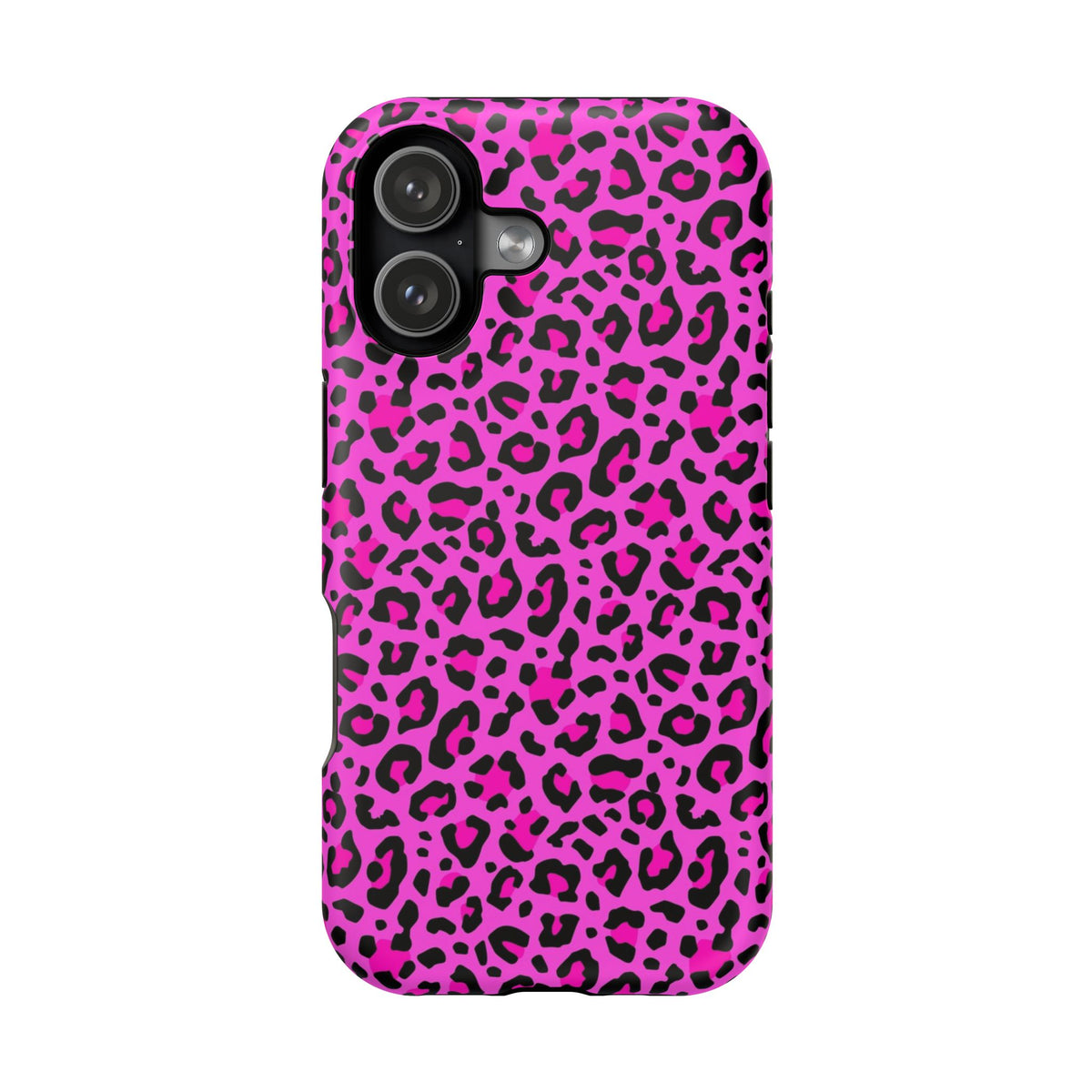 Pink Leopard MagSafe Tough iPhone Case
