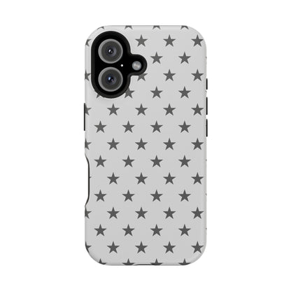 Grey Stars MagSafe Tough iPhone Case